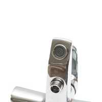 Baterie baie cada dus monocomanda, montaj perete, cartus ceramic, crom lucios, Cod: DISSY37 - 6