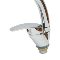 Baterie lavoar baie monocomanda, montaj chiuveta, cartus ceramic, crom lucios , Cod: DISSY41 - 6