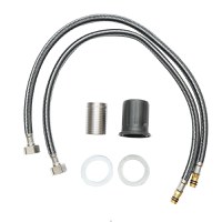 Baterie lavoar tip cascada, monocomanda, finisaj negru mat, material aliaj zinc, accesorii incluse , Cod: DISPM64 - 7