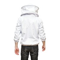 Bluza apicola alba marimea L cu masca protectie, Cod: DISKR01 - 2