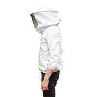 Bluza apicola alba marimea L cu masca protectie, Cod: DISKR01 - 3