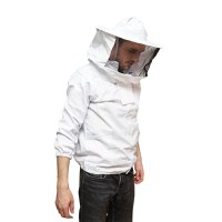 Bluza apicola alba marimea XXL cu masca protectie, Cod: DISKR03, - 2