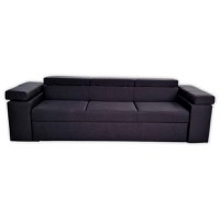 Canapea Extensibila Lotus, 240x80x85cm, 3 locuri, Amore 104 Steel, Glasspandoor - 3