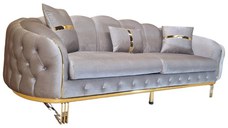Canapea Fixa Icon, 250x100x90cm, 3 locuri, Luna V-03 Beige, Glasspandoor