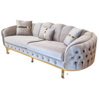 Canapea Fixa Icon, 250x100x90cm, 3 locuri, Luna V-03 Beige, Glasspandoor - 3