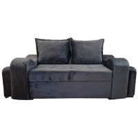 Canapea Fixa Osvalt, 200x100x75cm, 2 locuri, Amore 84 Dark Brown, Glasspandoor - 5