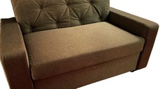 Canapea Fixa Tito, 2 locuri, 155x83x85cm, Amore 84 Dark Brown, Glasspandoor