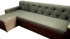 Colțar Fix Tito, 200x180x75cm, 5 locuri, Amore 35 Graphite, în formă de 