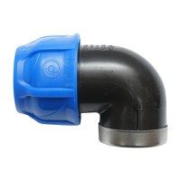 Cot compresiune, mama, filet interior, D32mmx1, max 16bar, pentru sisteme irigatie, PEHD, Cod: DISLV82, Poelsan - 1