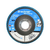 Disc lamelar, abraziv, cu zirconiu, pentru taiat si polizat metal, inox, P80, 115mm, Cod: BK77206 Echivalență: DISGX94, Breckner Germany - 1