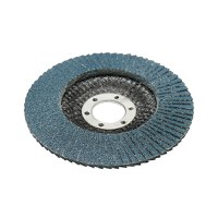Disc lamelar, abraziv, cu zirconiu, pentru taiat si polizat metal, inox, P80, 115mm, Cod: BK77206 Echivalență: DISGX94, Breckner Germany - 2