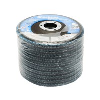 Disc lamelar, abraziv, cu zirconiu, pentru taiat si polizat metal, inox, P80, 115mm, Cod: BK77206 Echivalență: DISGX94, Breckner Germany - 3
