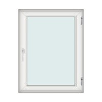 Fereastra 100x130cm, 1 canat, alb, dreapta si rabatare, Klass, 7cm, 6 camere, 2 garnituri - 1