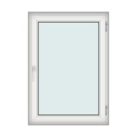 Fereastra 100x140cm, 1 canat, alb, dreapta si rabatare, Klass, 7cm, 6 camere, 2 garnituri - 1