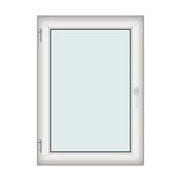Fereastra 100x140cm, 1 canat, alb, stanga si rabatare, Klass, 7cm, 6 camere, 2 garnituri - 1