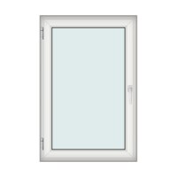 Fereastra 100x150cm, 1 canat, alb, stanga si rabatare, Klass, 7cm, 6 camere, 2 garnituri - 1
