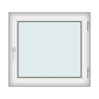 Fereastra 110x100cm, 1 canat, alb, dreapta si rabatare, Klass, 7cm, 6 camere, 2 garnituri - 1