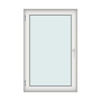 Fereastra 125x165cm, 1 canat, alb, stanga, Kirchberger - 1