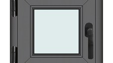 Fereastra 50x50cm, 1 canat, antracit, stanga si rabatare, Klass, 7cm, 6 camere, 2 garnituri