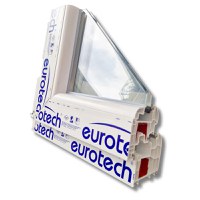 Fereastra 50x70cm, 1 canat, alb, stanga si rabatare, Eurotech, 8.1cm, 6 camere, 3 garnituri - 6