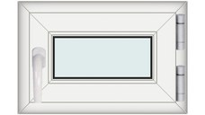 Fereastra 60x40cm, 1 canat, alb, dreapta si rabatare, Klass, 7cm, 6 camere, 2 garnituri