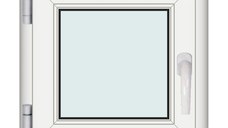 Fereastra 60x60cm, 1 canat, alb, stanga si rabatare, Klass, 7cm, 6 camere, 2 garnituri