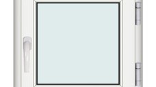 Fereastra 70x70cm, 1 canat, alb, dreapta si rabatare, Klass, 7cm, 6 camere, 2 garnituri