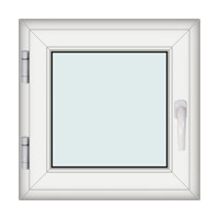 Fereastra 70x70cm, 1 canat, alb, stanga si rabatare, Klass, 7cm, 6 camere, 2 garnituri - 1