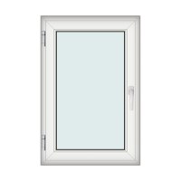Fereastra 80x120cm, 1 canat, alb, stanga si rabatare, Klass, 7cm, 6 camere, 2 garnituri - 1