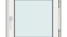 Fereastra 80x80cm, 1 canat, alb, dreapta si rabatare, Klass, 7cm, 6 camere, 2 garnituri