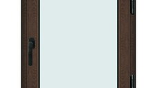 Fereastra 80x90cm, 1 canat, wenge (tabac), dreapta si rabatare, Klass, 7cm, 6 camere, 2 garnituri