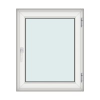 Fereastra 90x110cm, 1 canat, alb, dreapta si rabatare, Klass, 7cm, 6 camere, 2 garnituri - 1