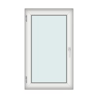 Fereastra 90x150cm, 1 canat, alb, stanga si rabatare, Klass, 7cm, 6 camere, 2 garnituri - 1