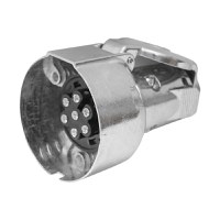 Fisa cu priza 7 pini pentru remorca, material carcasa metalica 12V, Cod: UTB101.31.029, Echivalență: DISAB29M, Breckner Germany - 3