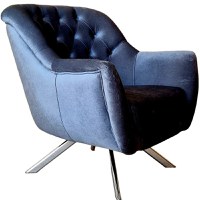 Fotoliu Carmen, 85x85x80cm, Baby Face V-27 Grey, Glasspandoor - 7