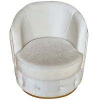 Fotoliu Manolya, 85x85x80cm, Luna V-02 Beige, Glasspandoor - 3