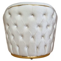 Fotoliu Manolya, 85x85x80cm, Luna V-02 Beige, Glasspandoor - 5