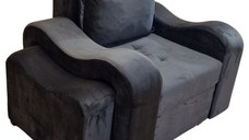 Fotoliu Osvalt, 100x100x75cm, Amore 84 Dark Brown, Glasspandoor