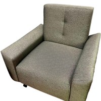 Fotoliu Raino, 90x90x90cm, Luna V-17 Grey, Glasspandoor - 1