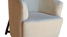 Fotoliu Royal, 75x80x85cm, Velur 02 Beige, Glasspandoor