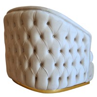 Fotoliu Tokyo, 85x95x80cm, Luna V-01 Beige, Glasspandoor - 5