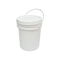 Galeata rotunda din plastic 20L cu capac pentru miere de albine, Cod: DISKR16 - 3