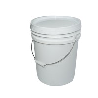 Galeata rotunda din plastic 20L cu capac pentru miere de albine, Cod: DISKR16 - 4