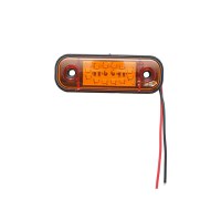 Lampa laterala gabarit slim LED 12-24V, galbena FR0175, Cod: BK79005, Breckner Germany - 1