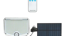Lampa LED 6W cu panou solar telecomanda si baterie 2000mAh, IP65, Cod: BK69959, Brand: BRECKNER GERMANY