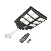 Lampa solara LED, 200W, iluminat stradal 6500K cu panou solar, telecomanda, senzor miscare si prindere pe stalp, Cod: BK69676 Echivalență: DISLG35, Breckner Germany - 1
