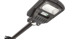Lampa solara LED iluminat stradal, 50W, 6500K, IP65, cu panou solar si prindere pe stalp, Cod: BK69245 Echivalență: DISES94, Breckner Germany