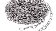 Lant otel zincat cu zale scurte 4mm, DIN5685A, 50m, Cod: DISLP98