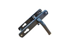 Maner usa, aluminiu, cu arc, latime sild 35mm, interax 85mm, antracit, reversibil, tija si suruburi incluse, Glasspandoor