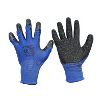 Manusi de lucru din latex si poliester negru-albastru marimea 10, Cod: BK78579, Brand: BRECKNER GERMANY - 1